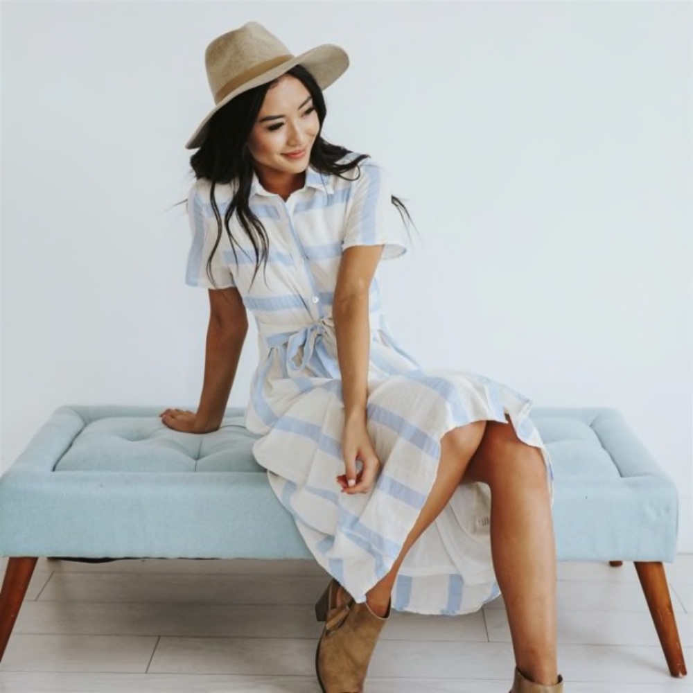 Button Down Midi Dress